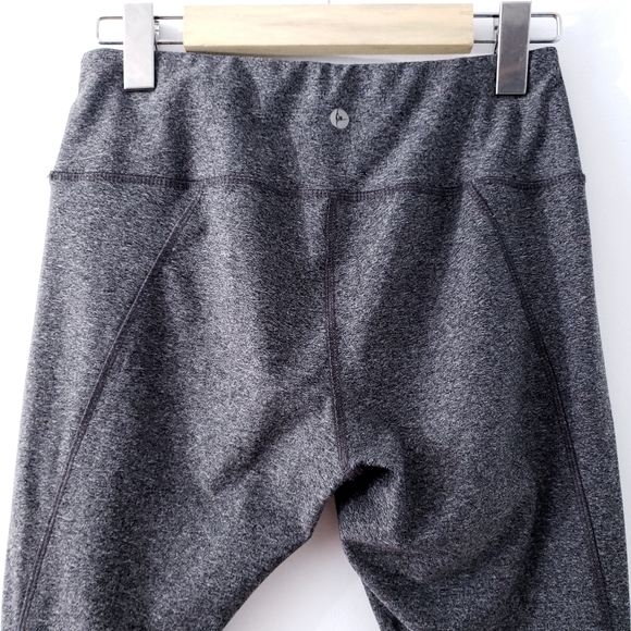 REFLEX Leggings Mid Rise Grey Sheer Detail - Picture 4 of 8